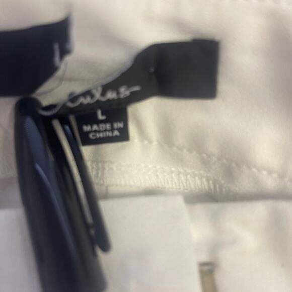 LULU'S SZ L Distinct Instincts White High-Waisted Wide-Leg Trouser Pants NEW B55 - Picture 7 of 8